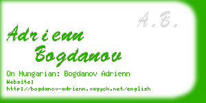 adrienn bogdanov business card